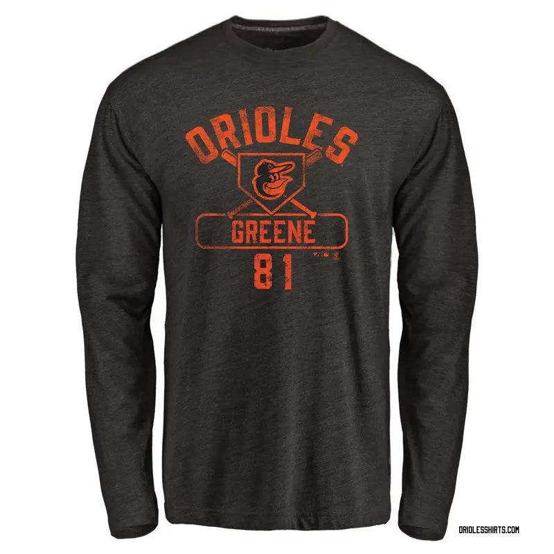 Conner Greene Baltimore Orioles Men's Green Base Runner Tri-Blend Long  Sleeve T-Shirt - Black