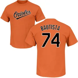 Felix Bautista Baltimore Orioles Youth Orange Roster Name & Number T-Shirt -