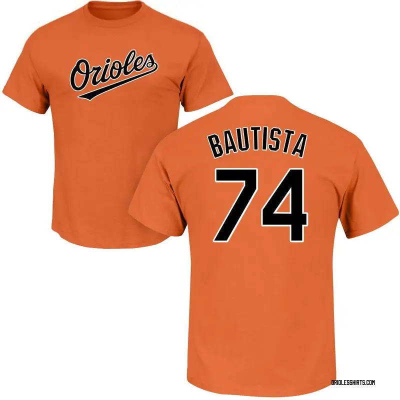 Felix Bautista Baltimore Orioles Youth Orange Roster Name & Number T-Shirt 