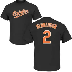 Gunnar Henderson Baltimore Orioles Youth Black Roster Name & Number T-Shirt -